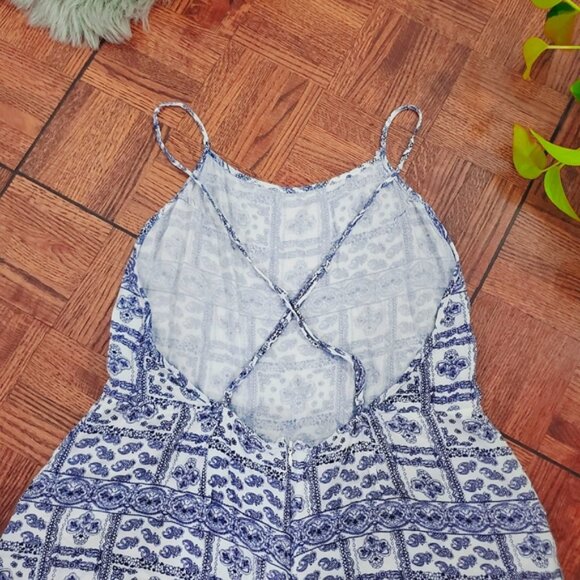 Vintage Bohemian Low Back Cheeky Romper Short- Size M - Picture 7 of 8